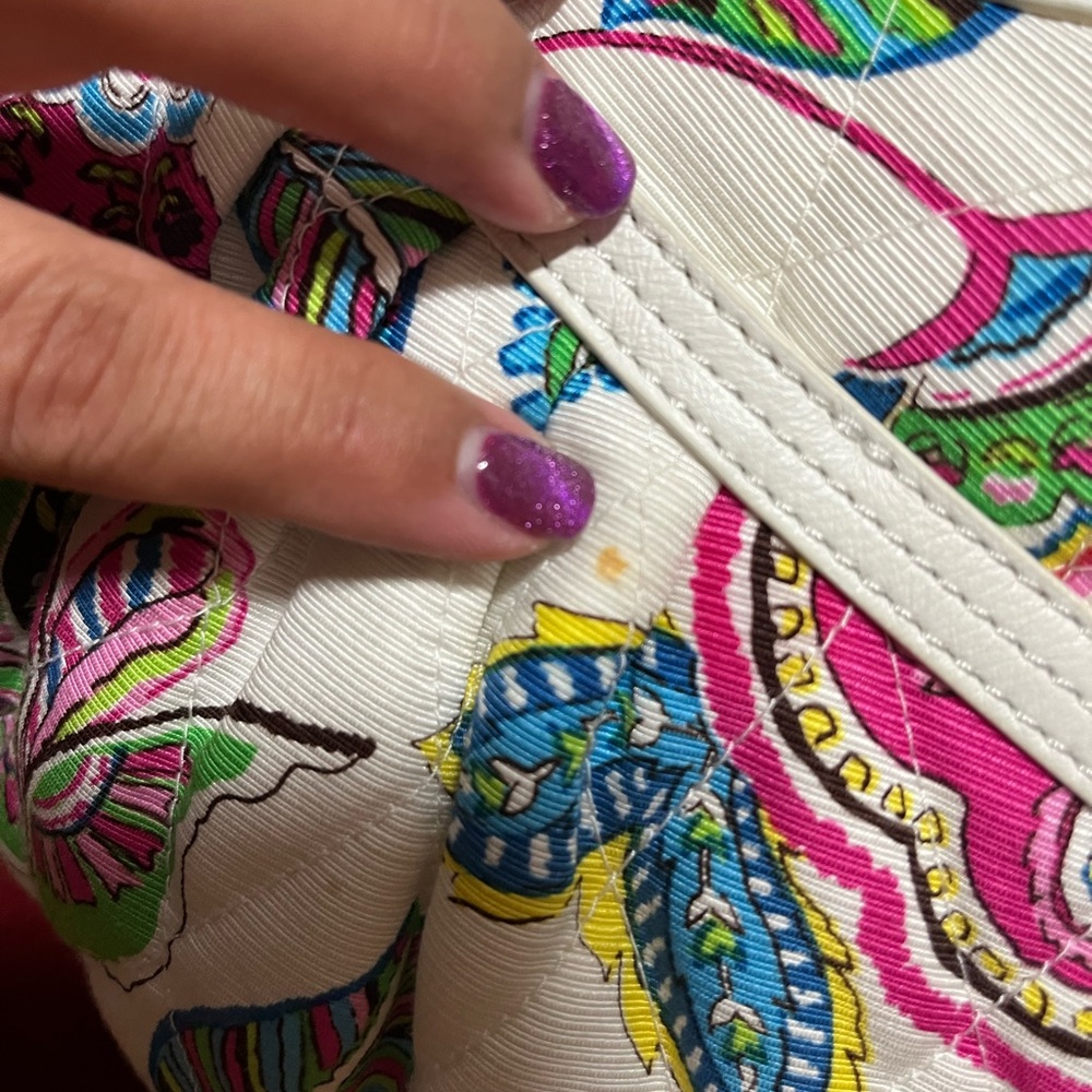 Vera Bradley Limited Edition handheld Palm Beach Gardens handBag clutch EUC - Picture 7 of 13